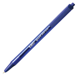 Ручка шариковая автоматическая Bic Round Stic Clic синяя (толщина линии 0.32 мм)