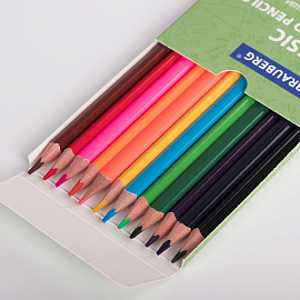 Карандаши цветные BRAUBERG, 60 цветов (Базовые, Металлик, Неон, Пастель, Телесные), трехгранные, грифель 3 мм, натуральное дерево, 181792