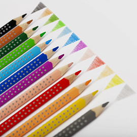 Карандаши цветные Faber-Castell Colour Grip 12 цветов трехгранные фото Карандаши цветные Faber-Castell Colour Grip 12 цветов трехгранные