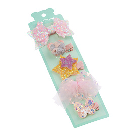 Заколки для волос MESHU, с топпером, перламутровый цвет, 5шт., 3,5см, европодвес фото Заколки для волос MESHU, с топпером, перламутровый цвет, 5шт., 3,5см, европодвес