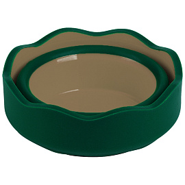 Стакан для воды Faber-Castell "Clic&Go", складной, темно-зеленый фото Стакан для воды Faber-Castell "Clic&Go", складной, темно-зеленый