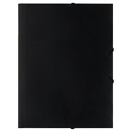 Папка на резинке OfficeSpace "Вита" А4, 500мкм, пластик, черная