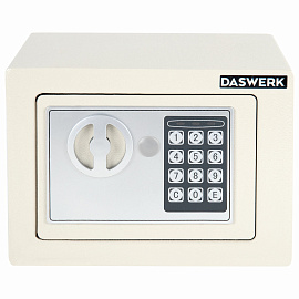 Сейф мебельный DASWERK (ДАСВЕРК) SC-170EL (170х230х170 мм), электронный замок, бежевый, 291340