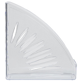 Лоток для бумаг вертикальный СТАММ "Тропик", прозрачный, ширина 110мм