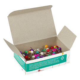 Булавки офисные OfficeSpace, 28мм, 150шт., картонная коробка фото Булавки офисные OfficeSpace, 28мм, 150шт., картонная коробка