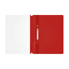 Папка-скоросшиватель пластик. СТАММ А4, 160мкм, красная с прозр. верхом