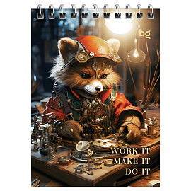 Блокнот А6 40л. на гребне BG "Стимпанк