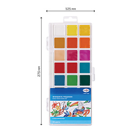 Краски акварельные Гамма Классическая медовые 24 цвета фото Краски акварельные Гамма Классическая медовые 24 цвета