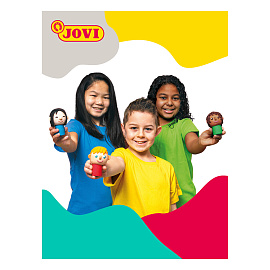 Пластилин растительный JOVI, 6 цветов "Multicultural", 50г, дисплей, картон фото Пластилин растительный JOVI, 6 цветов "Multicultural", 50г, дисплей, картон