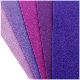 Фетр ArtSpace, А4, 5л., 5цв., 2мм, оттенки фиолетового