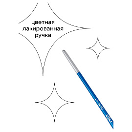 Набор кистей Гамма "Классические" 10шт., синтетика, круглые № 1, 2, 3, 5, 8, плоские № 2, 4, 6, 8, 10, блистер, европодвес