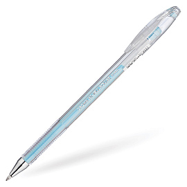 Ручка гелевая CROWN "Hi-Jell Pastel", ГОЛУБАЯ ПАСТЕЛЬ, узел 0,8 мм, линия письма 0,5 мм, HJR-500P