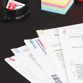 Скрепки BRAUBERG, 28 мм, цветные, 100 шт., в картонной коробке, Россия, 220555 фото Скрепки BRAUBERG, 28 мм, цветные, 100 шт., в картонной коробке, Россия, 220555