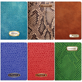 Обложка для паспорта OfficeSpace фотопечать, ПВХ, "Текстура" ассорти