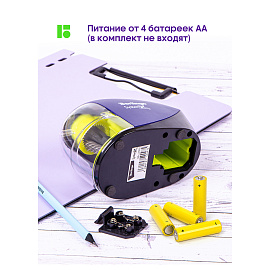 Точилка электрическая Berlingo "SystemX" 1 отверстие, с контейнером, картон. упаковка фото Точилка электрическая Berlingo "SystemX" 1 отверстие, с контейнером, картон. упаковка