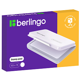 Штемпельная подушка Berlingo, 105*73мм, неокрашенная, металлическая фото Штемпельная подушка Berlingo, 105*73мм, неокрашенная, металлическая