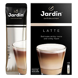 Кофе порционный растворимый Jardin 3 в 1 Latte 8 пакетиков по 18 г