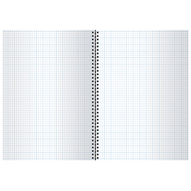 Тетрадь 96л., А4, клетка на спирали OfficeSpace, бумвинил