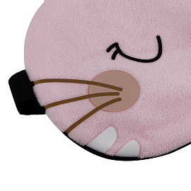 Маска для сна MESHU "Pink kitten", пакет zip-lock, европодвес фото Маска для сна MESHU "Pink kitten", пакет zip-lock, европодвес