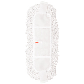 Насадка МОП для швабры OfficeClean Professioanl карманы\уши, 42*12см, хлопок (ворс 4-5,5см), белая