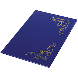 Папка адресная "Виньетка" OfficeSpace, 220*310, бумвинил, синий, инд. упаковка