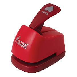 Дырокол фигурный "Сердце", диаметр вырезной фигуры 9 мм, ОСТРОВ СОКРОВИЩ, 227146 фото Дырокол фигурный "Сердце", диаметр вырезной фигуры 9 мм, ОСТРОВ СОКРОВИЩ, 227146