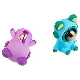 Точилка пластиковая MESHU "Cute Bear", 1 отверстие, ассорти фото Точилка пластиковая MESHU "Cute Bear", 1 отверстие, ассорти