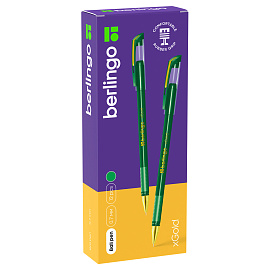 Ручка шариковая Berlingo "xGold" зеленая, 0,7мм, игольчатый стержень, грип фото Ручка шариковая Berlingo "xGold" зеленая, 0,7мм, игольчатый стержень, грип