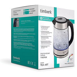 Чайник электрический Timberk T-EK27G03 серебристый