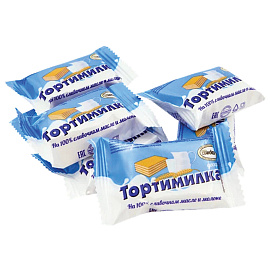 Вафли АККОНД "Тортимилка" со сливочной сбивной начинкой, 250 г