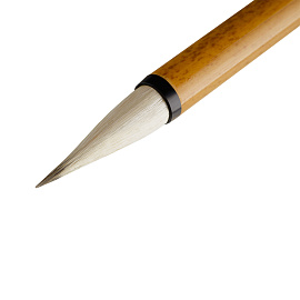 Кисть художественная для каллиграфии Гамма, коза, №3, бамбуковая ручка