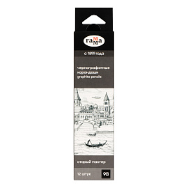 Карандаш ч/г Гамма "Старый мастер", 9B, кедр, заточен. фото Карандаш ч/г Гамма "Старый мастер", 9B, кедр, заточен.