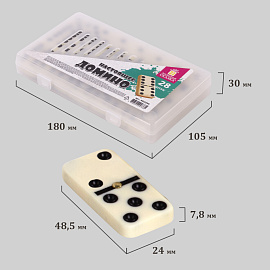Игра настольная "ДОМИНО", пластиковый кейс, 17х10 см, ЗОЛОТАЯ СКАЗКА, 662296 фото Игра настольная "ДОМИНО", пластиковый кейс, 17х10 см, ЗОЛОТАЯ СКАЗКА, 662296