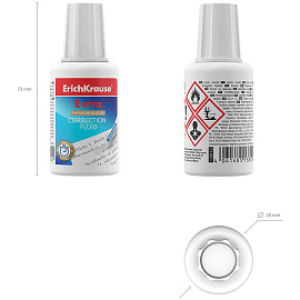 Корректирующая жидкость (штрих) Erich Krause Extra 20 г (морозостойкая, 5) фото Корректирующая жидкость (штрих) Erich Krause Extra 20 г (морозостойкая, 5)