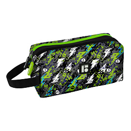 Пенал 2 отделения, 200*80*90 Berlingo "Hazard", полиэстер