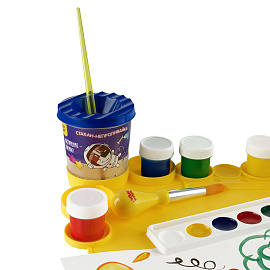 Коврик для творчества Мульти-Пульти силиконовый, желтый, 345*230мм, европодвес