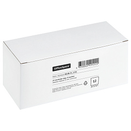 Зажимы для бумаг 25мм, OfficeSpace, 12шт., черные, картонная коробка