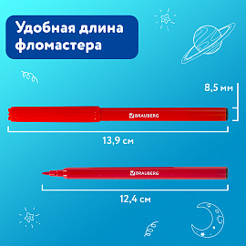 Фломастеры BRAUBERG "АКАДЕМИЯ", 12 цветов, вентилируемый колпачок, ПВХ упаковка, 151411 фото Фломастеры BRAUBERG "АКАДЕМИЯ", 12 цветов, вентилируемый колпачок, ПВХ упаковка, 151411