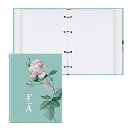 Тетрадь на кольцах А5, 120л., BG "Flower art", матовая ламинация