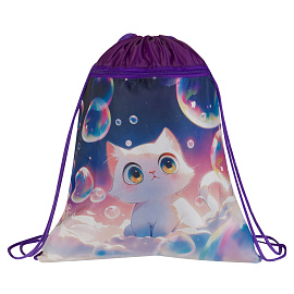 Мешок для обуви 1 отделение ArtSpace "Anime kittens", 340*420мм, карман