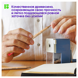 Карандаши цветные Berlingo "SuperSoft. Pro" 24цв., круглые, заточен., картон, европодвес