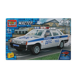 Конструктор пластиковый "АВТОМОБИЛИ", 28-42 детали, ГОРОД МАСТЕРОВ