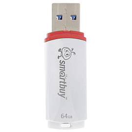 Флешка USB 2.0 64 ГБ SmartBuy Crown (SB64GBCRW-W)