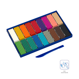 Пластилин классический Гамма Классический 18 цветов 360 грамм фото Пластилин классический Гамма Классический 18 цветов 360 грамм