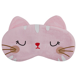 Маска для сна MESHU "Pink kitten", пакет zip-lock, европодвес фото Маска для сна MESHU "Pink kitten", пакет zip-lock, европодвес