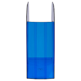 Лоток для бумаг вертикальный СТАММ "Фаворит", тонированный синий, ширина 90мм фото Лоток для бумаг вертикальный СТАММ "Фаворит", тонированный синий, ширина 90мм