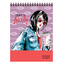 Блокнот А5 80л. на гребне BG "Simply the best