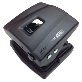 Дырокол Maped Essentials Metal до 30 листов черный с линейкой (403411)