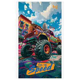 Блокнот А6 32л., на скрепке BG "Гонки. Скорость