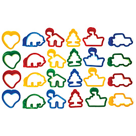 Набор для лепки JOVI, формочки 24шт., пластиковое ведро